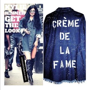 CREME DE LA FAME Jackets & Coats - CDLF DISTRESSED DENIM SHIRT DRESS CREME DE LA FAME Jackets & Coats - CDLF DISTRESSED DENIM SHIRT DRESS