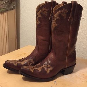 Rust and Gold Cowboy Boots