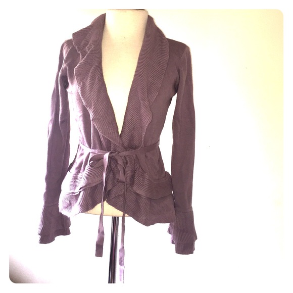 Lavender Cardigan Sweater