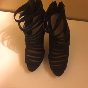 Strappy Black sexy heels