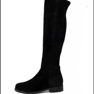 Knee high black boots