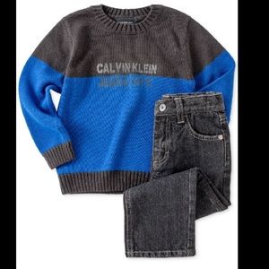 Calvin Klein Boys 2-piece Sweater & Jeans Set