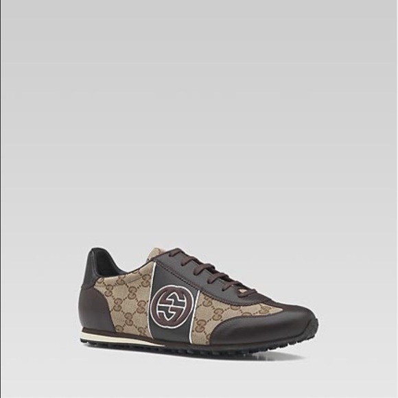 Laced up Gucci sneakers