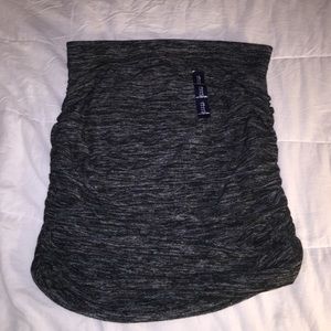 Gap jersey ruched skirt black/white, knit. L, NWT