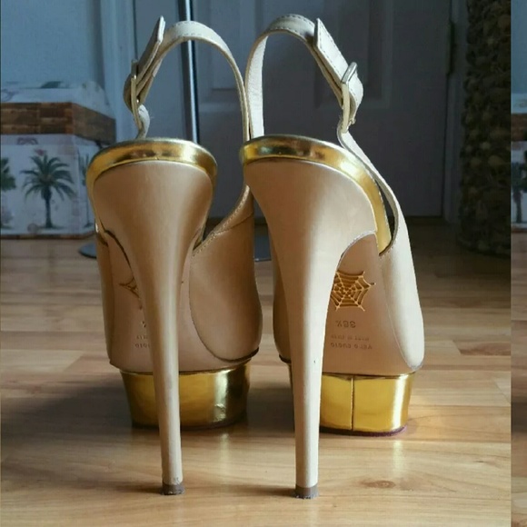 $875 CHARLOTTE OLYMPIA DOLLY PUMPS US 8.5 38.5 - Picture 2 of 4