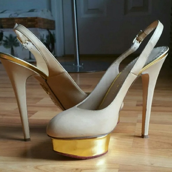 $875 CHARLOTTE OLYMPIA DOLLY PUMPS US 8.5 38.5 - Picture 3 of 4