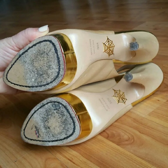 $875 CHARLOTTE OLYMPIA DOLLY PUMPS US 8.5 38.5 - Picture 4 of 4