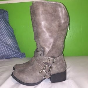 Steve Madden boots w/handmade boot cuffs