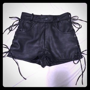 UNIF Leather Shorts