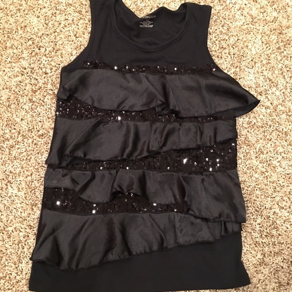 Black sparkly blouse