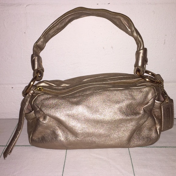 FINAL $ Coach Metallic Rose Gold Shoulder Bag
