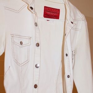 White jean jacket