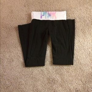 VS PINK YOGA PANTS SZ SM