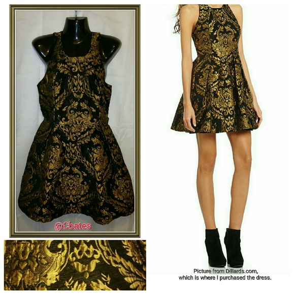 Gianni Bini Avaline Brocade Jacquard Dress