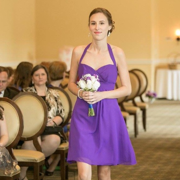Purple bridesmaids dress