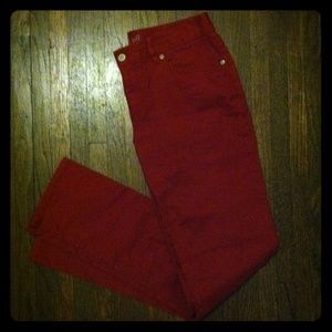 J. Jill stretch twill red pants nwot