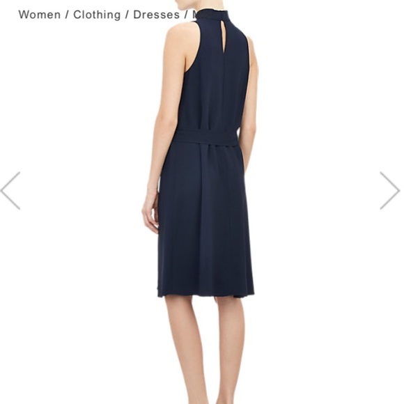 The Row Perla Shift Dress Navy Blue - Picture 3 of 4
