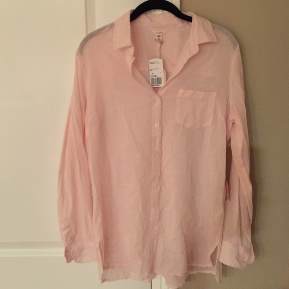 F21 light pink button up shirt - Picture 1 of 1