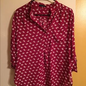 Elephant print blouse