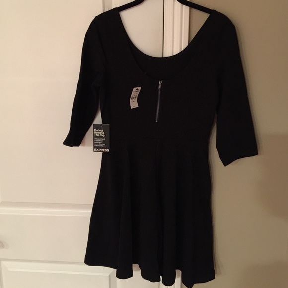 ✖️SOLD✖️EXPRESS black dress - Picture 3 of 4