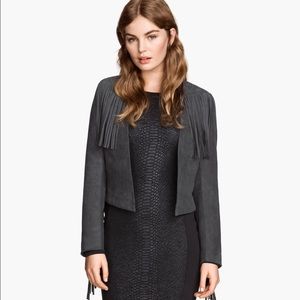 Suede fringe jacket from H&M