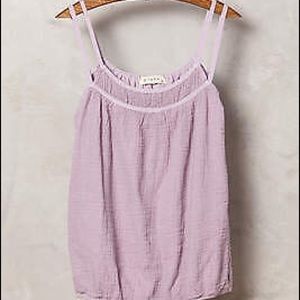 Anthropologie Stark gauze front bubble tank xs