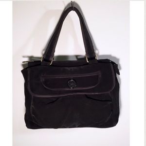 Gap | Black Leather Suede Bag