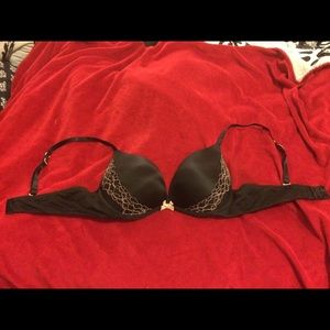 Black 2 Cup Push Up Bra