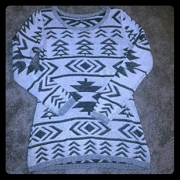 Aztec tunic sweater