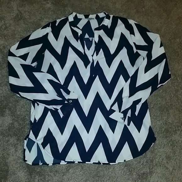 Chevron tunic top