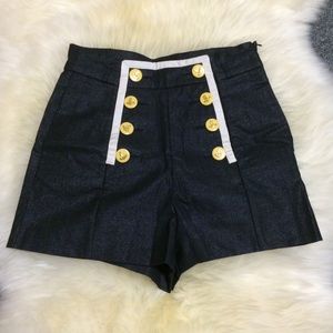 Forever 21 Navy Blue Sailor Shorts