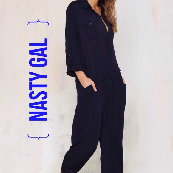 nasty gal utility jumpsuit
