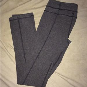 Charcoal Grey lulu lemon Yoga Pants