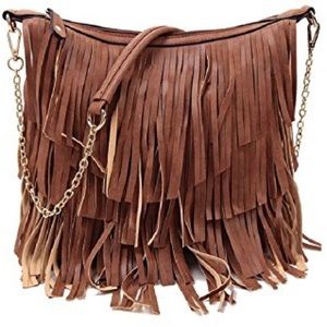 Women's Cross-Body Fringe Purse