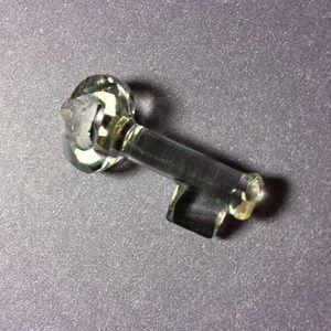 Swarovski crystal key pendant