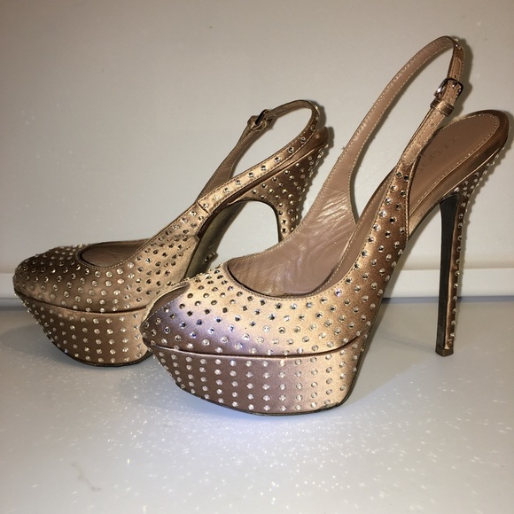 🎉HP 🎉Sergio Rossi Cachet Crystalized Slingback