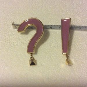 Punctuation earrings