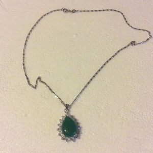 Jade and diamond costume jewelry