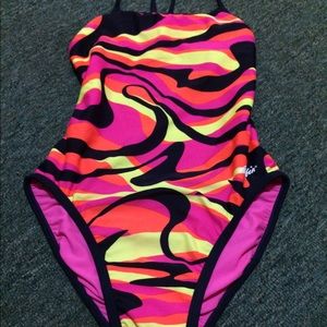 One piece dolphin swim suit