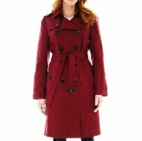 Liz Claiborne? Belted Lined Trench Coat