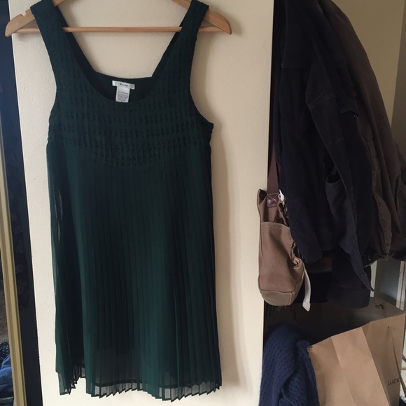 Vintage forest green dress