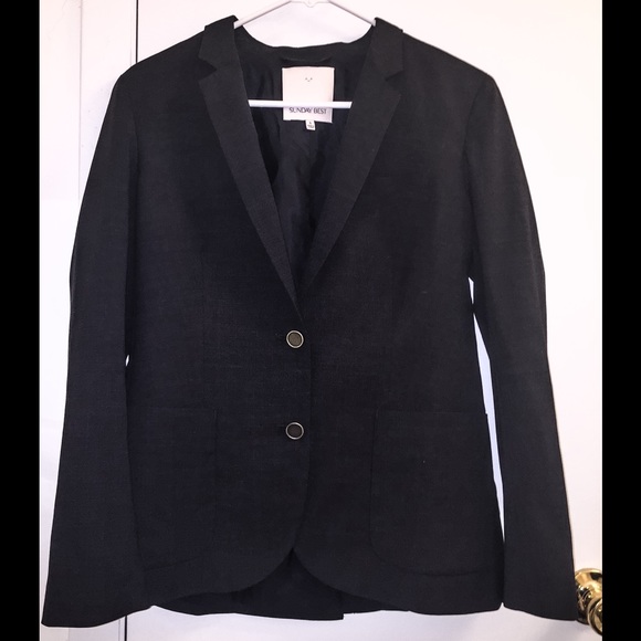Aritzia's Sunday Best dark gray blazer, NWOT