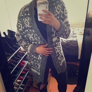 Oversized chunky cardigan
