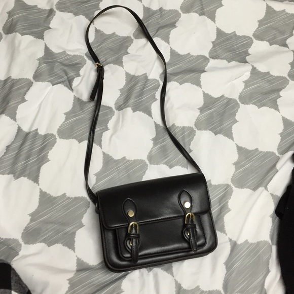 Black leather crossbody STEVEN by Steve Madden