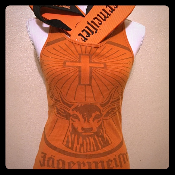 Tank top and flip flop sandals