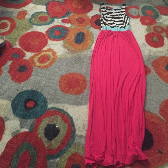 Color block Maxi Dress size Medium