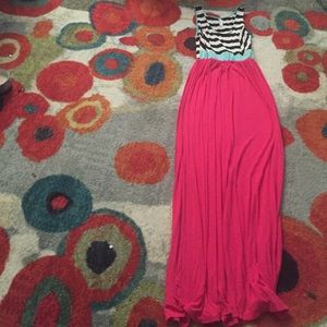 Color block Maxi Dress size Medium