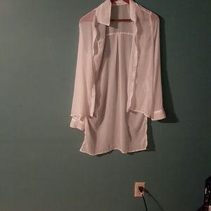 White sheer shirt