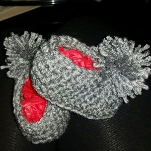 Crochet baby booties