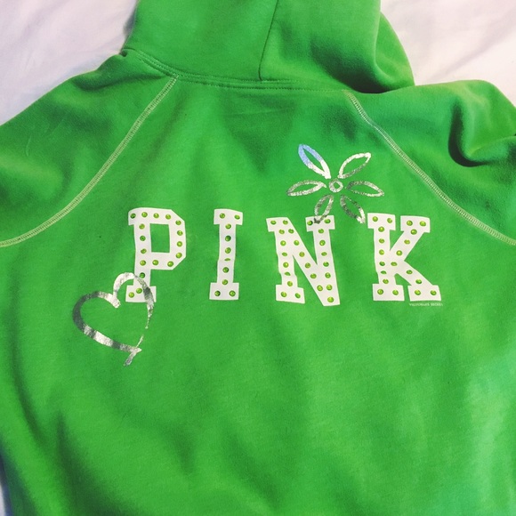Victoria's Secret Pink hoodie with beaded logo